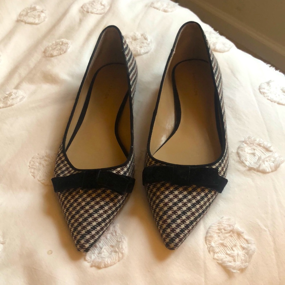 Ann Taylor Plaid Flats